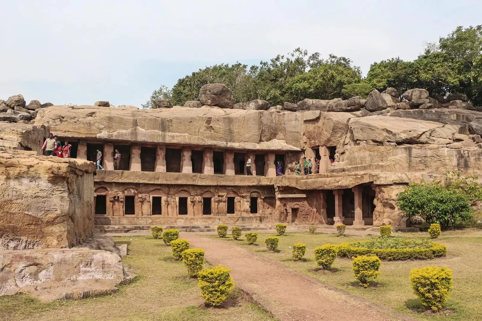 The double-storeyed Rani Gumpha cave complex